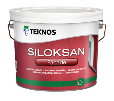 TEKNOS SILOKSAN Facade / ТЕКНОС СИЛОКСАН Фасад (9л) РМ3 силиконовая краска для фасада