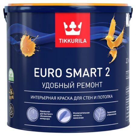 Tikkurila Euro Smart 2 / Тиккурила Евро 2 (0.9л) база VVA